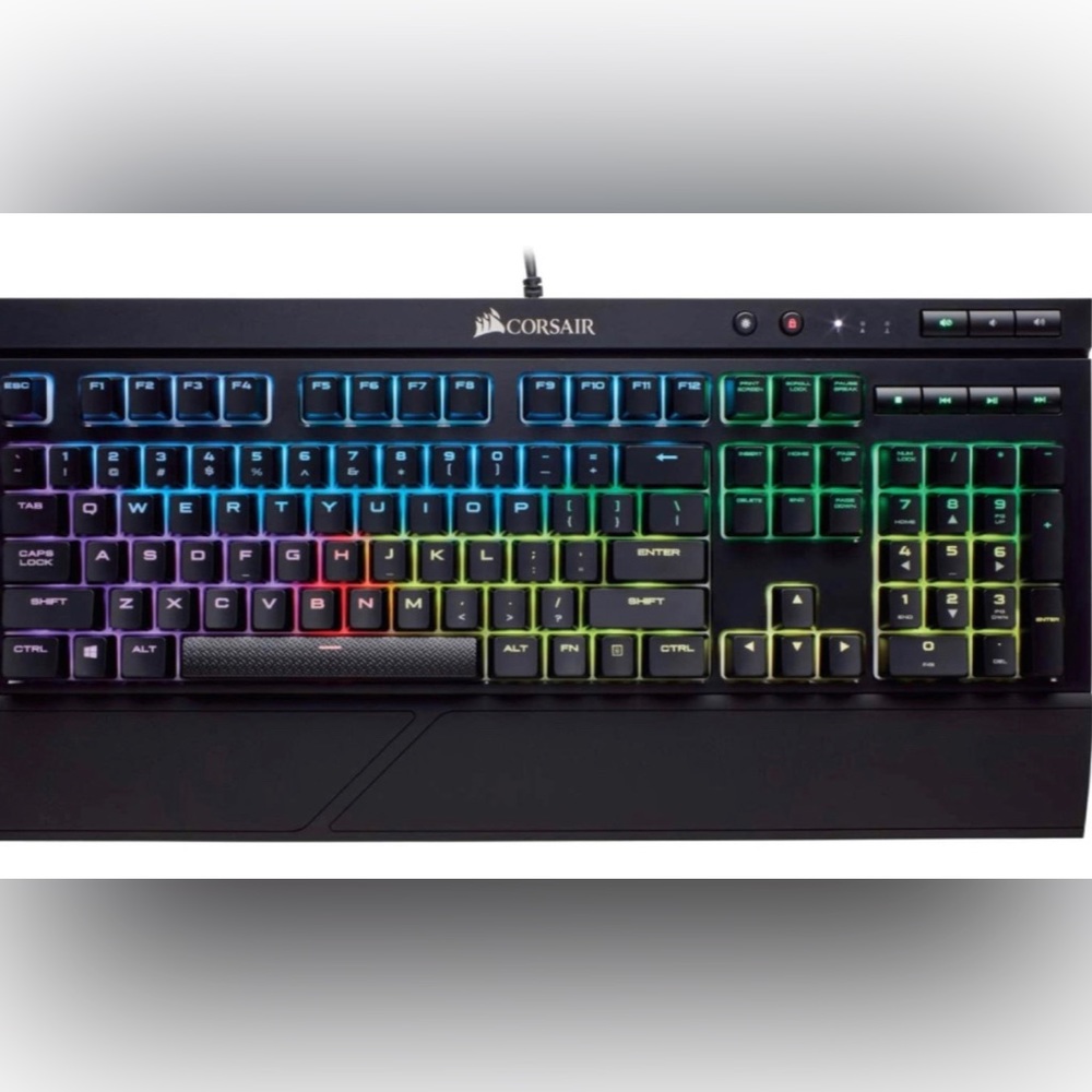 CORSAIR - K68 RGB Mechanical Gaming Keyboard RGB Backlit Cherry MX Red Switch